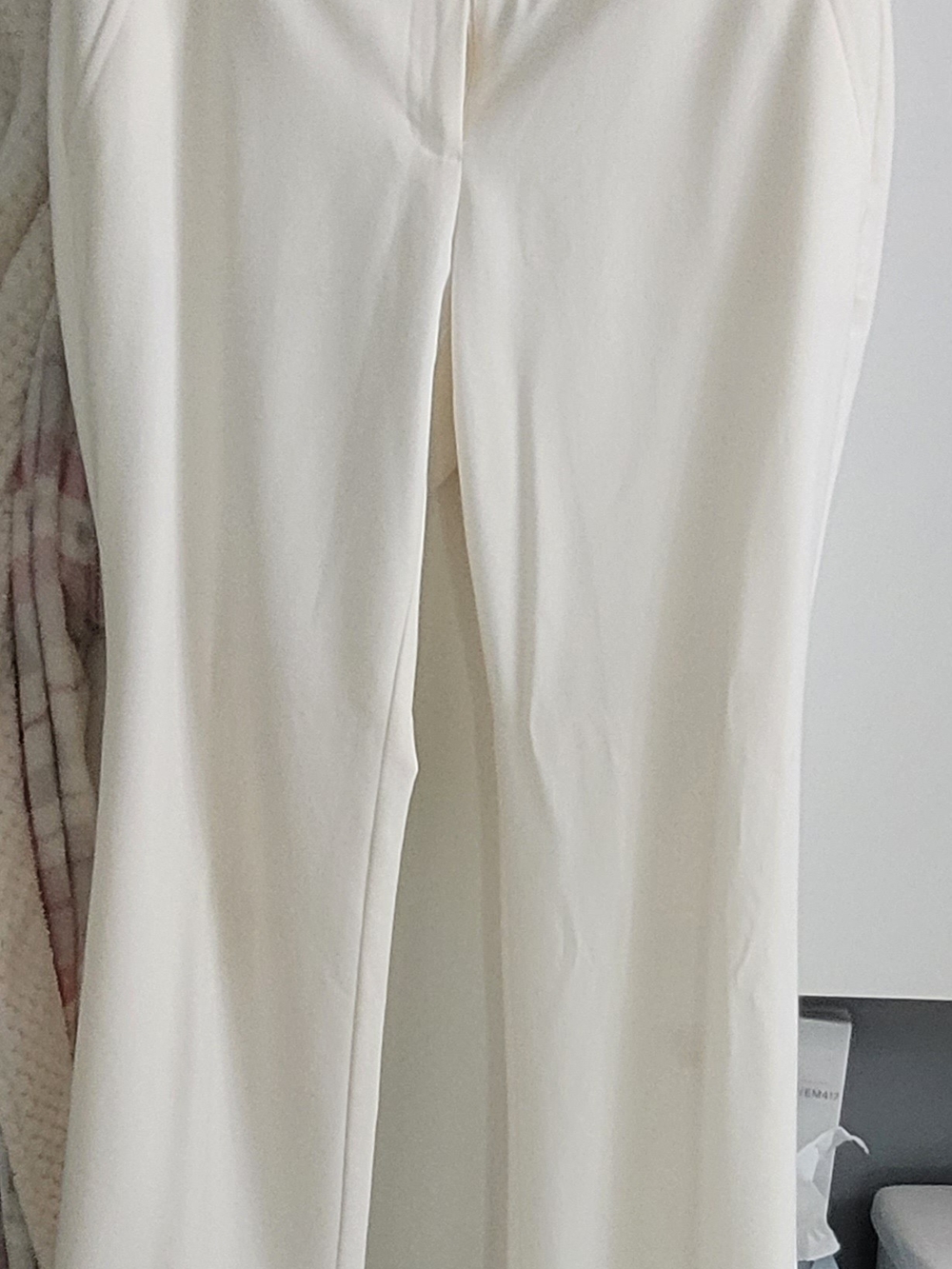 Victoria Secret "The Kate Fit" Women's Cream Lined Flared Dress Pants